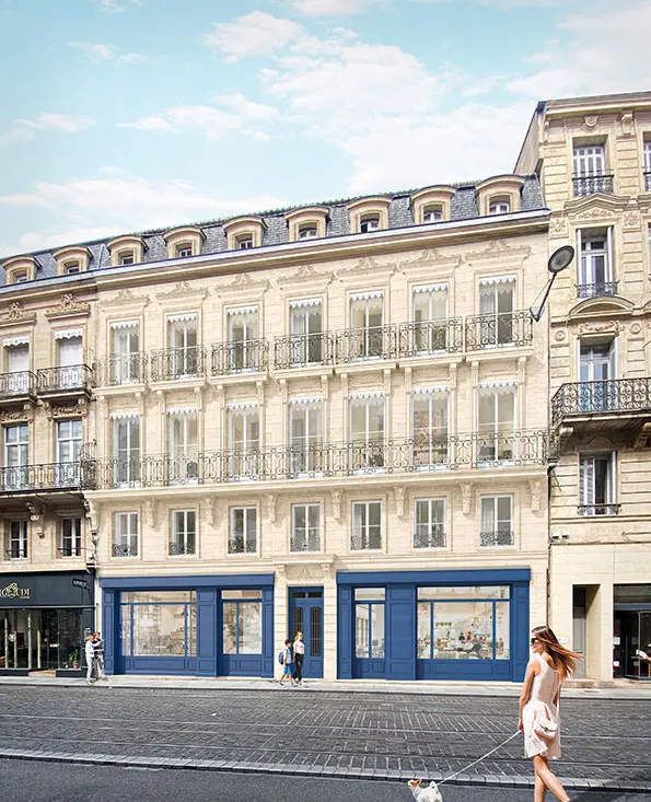 113 cours Alsace Lorraine à Bordeaux — vue du programme neuf