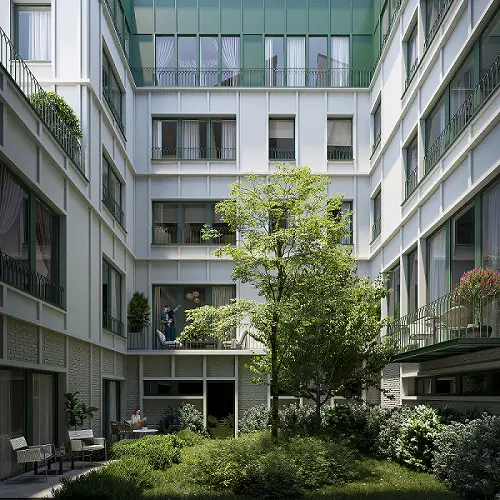 157 Timbaud (92) à Courbevoie — vue du programme neuf