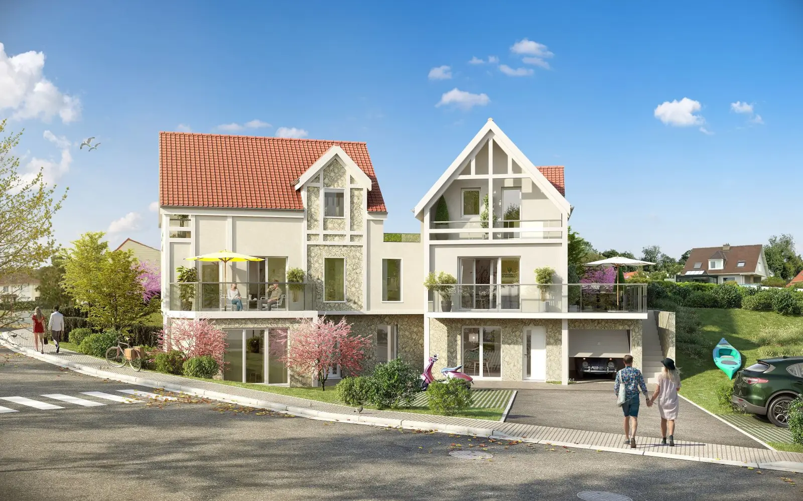 Avenue François Mitterrand - WIMEREUX — vue du programme neuf