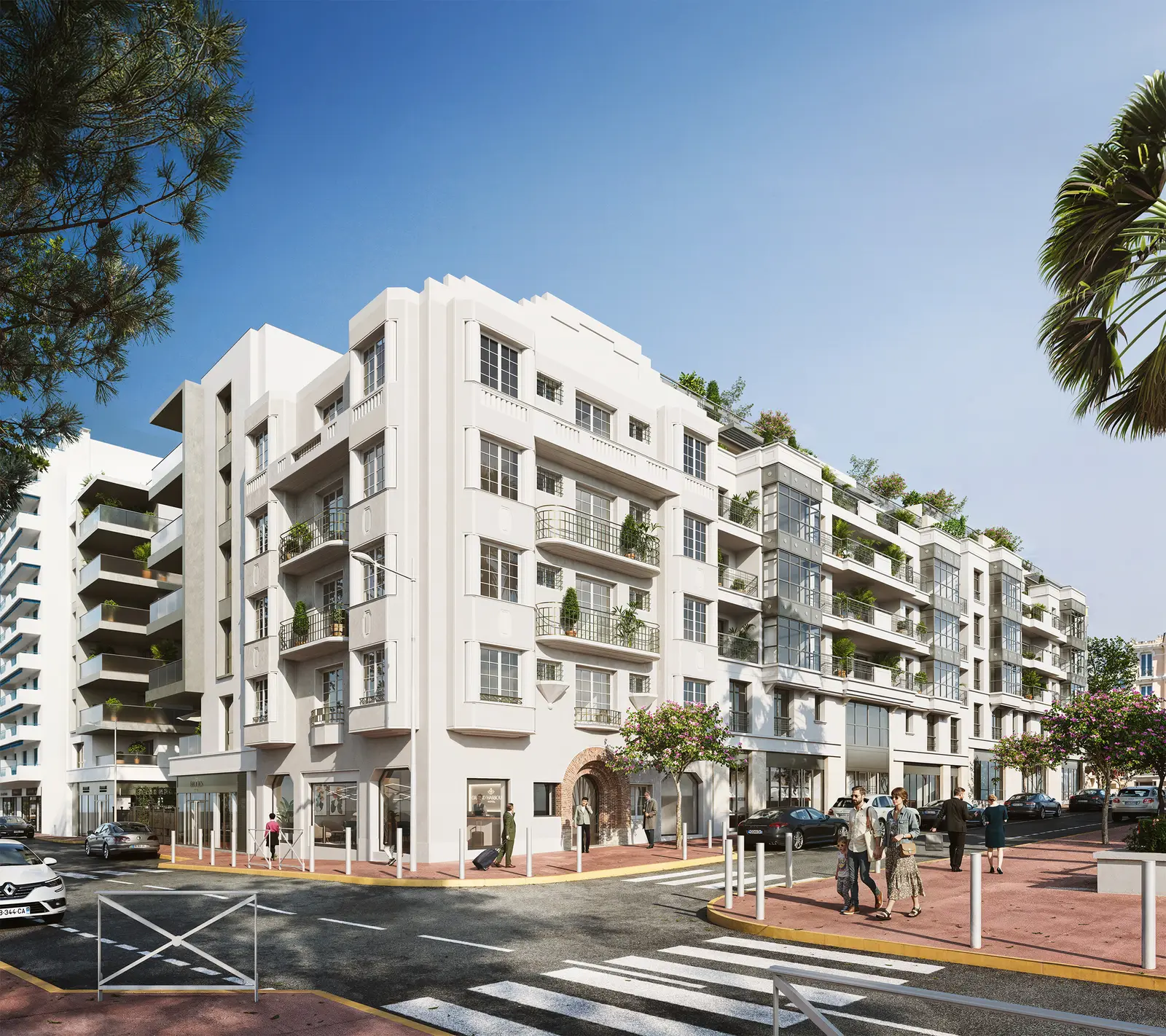 BEAU RIVAGE à Antibes — vue du programme neuf