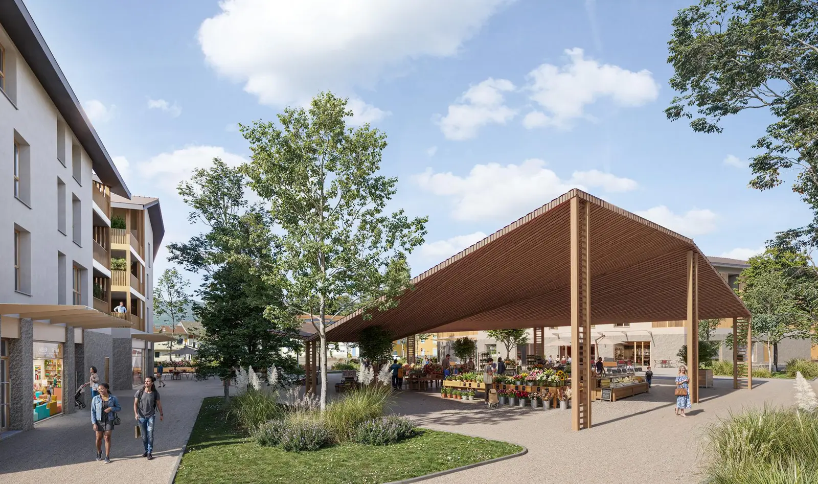 Cœur de ville, development visual in SAINT-PIERRE-EN-FAUCIGNY
