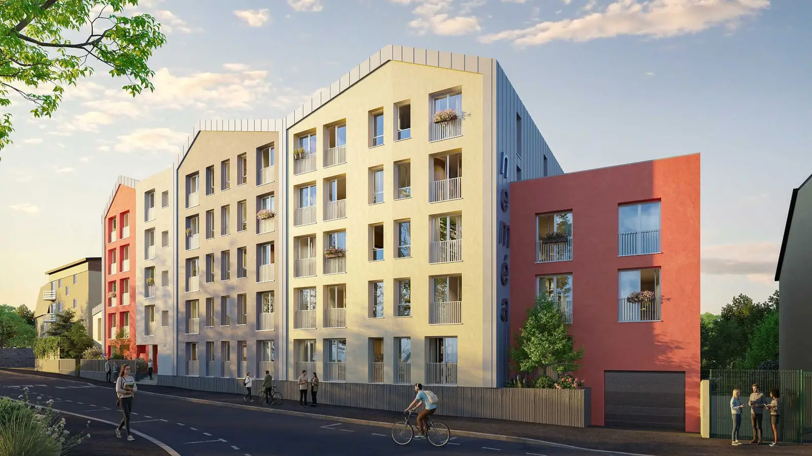 Campus Phénix à CAEN — vue du programme neuf