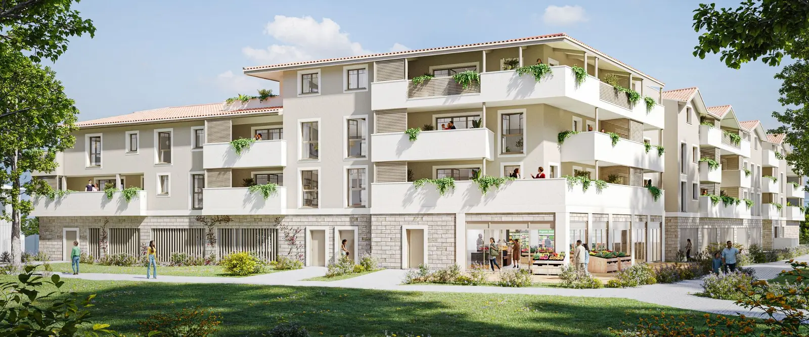 COEUR SAINT JEAN - logements à La Teste-de-Buch — vue du programme neuf