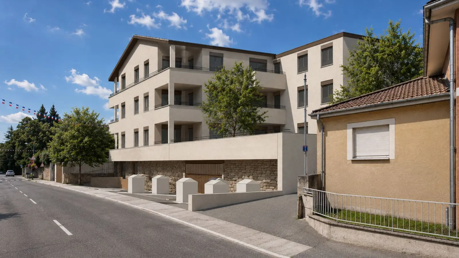 Cour Renaissance, beeld van het programma te Juvisy-sur-Orge