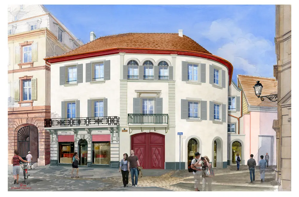 Cour Saint Martin, beeld van het programma te Colmar