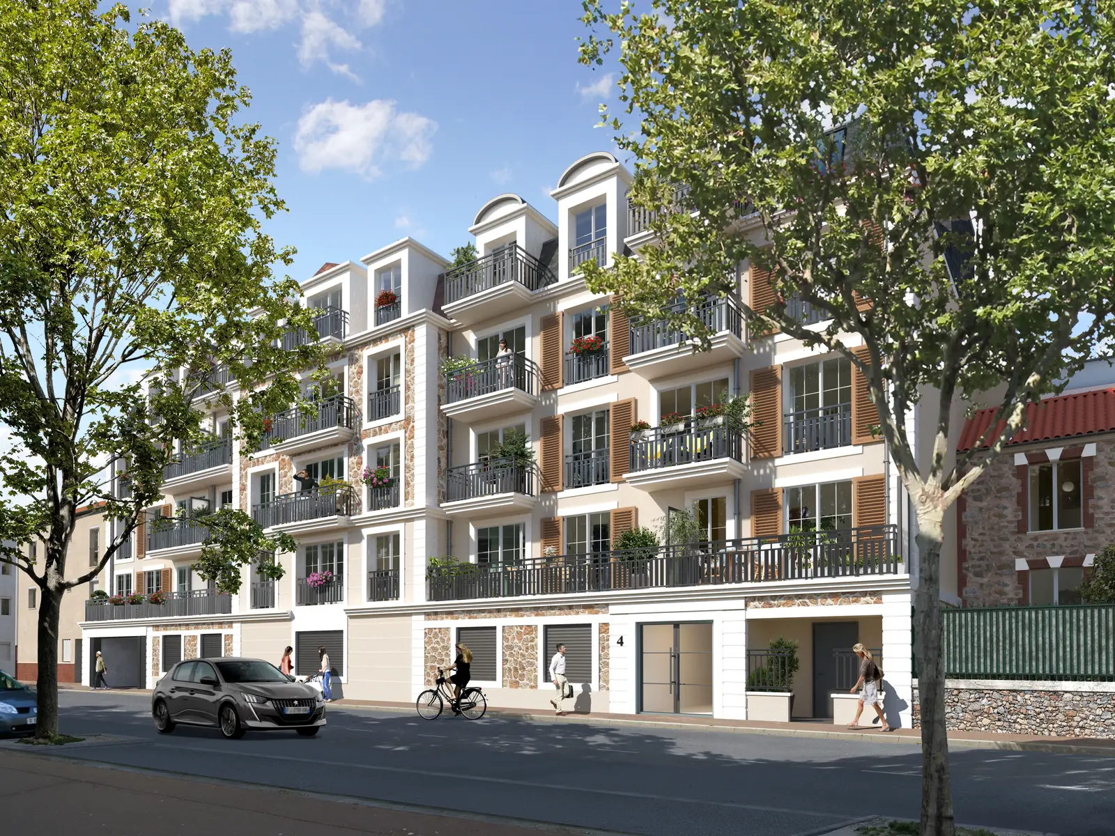 COURS MANSART à Villiers-sur-Marne — vue du programme neuf