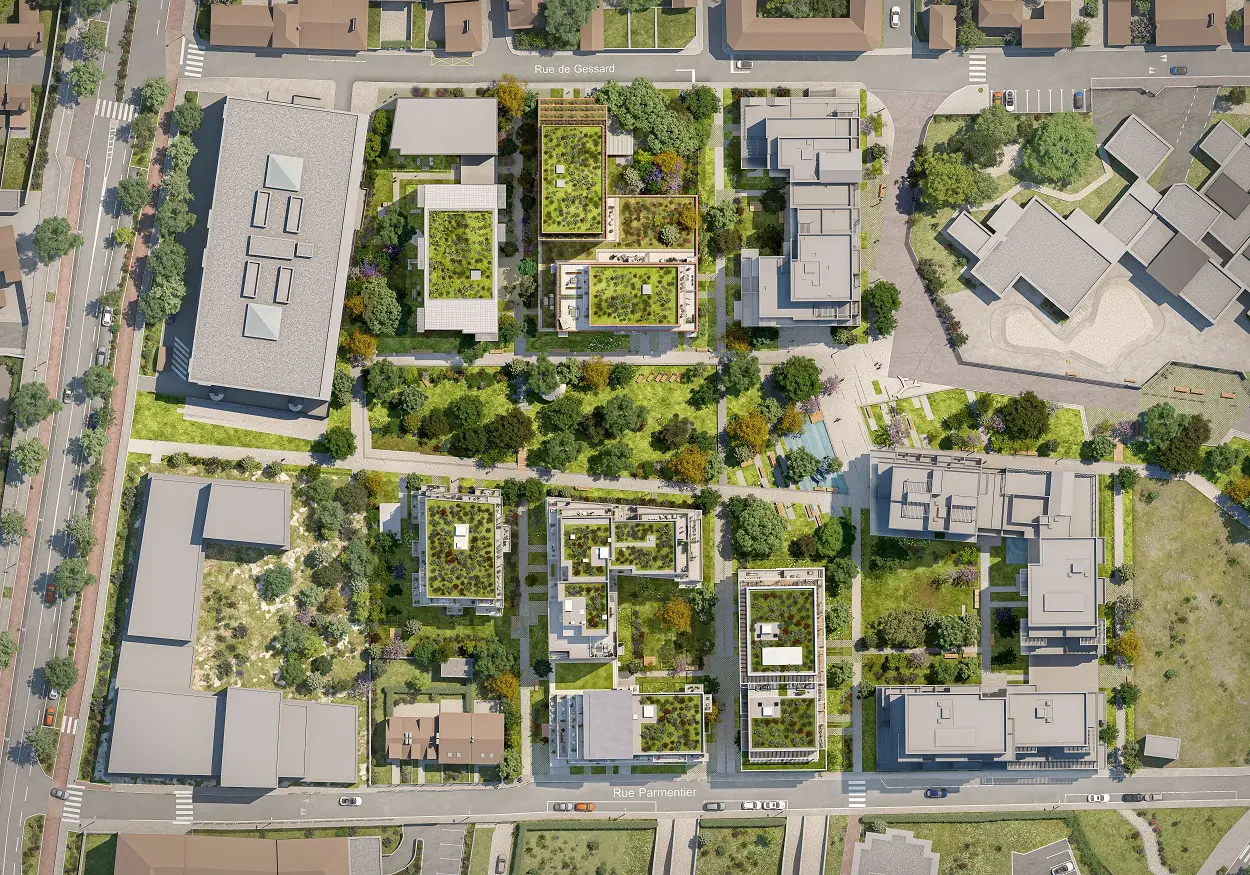 Flora Nova - Quartier Blossom Park, development visual in Rouen