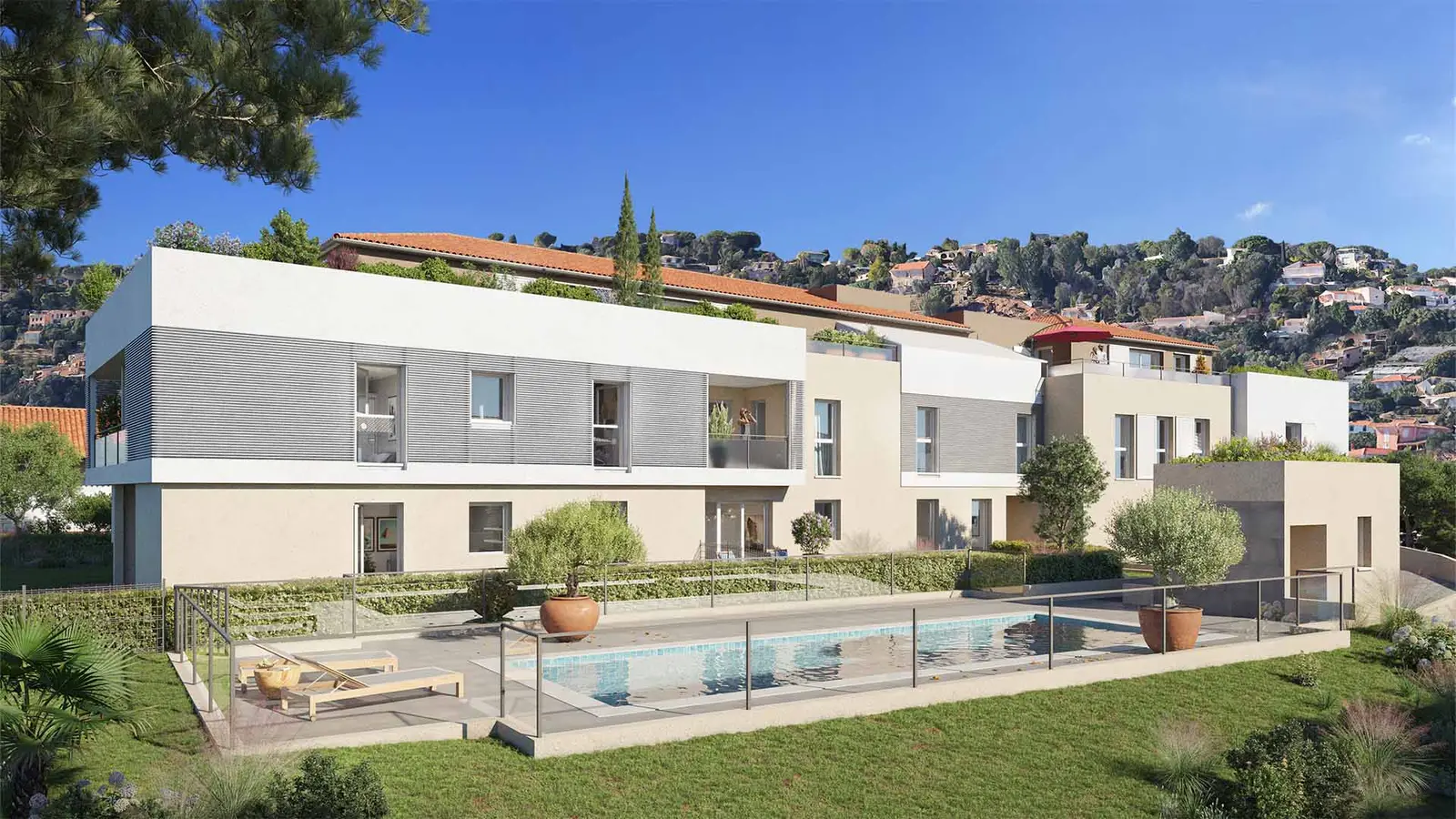 Golfe Bay à Vallauris — vue du programme neuf