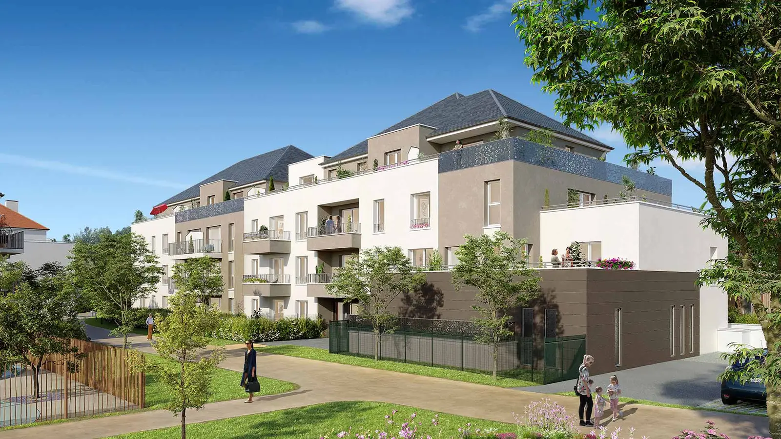 Green Central à Saint-Fargeau-Ponthierry — vue du programme neuf