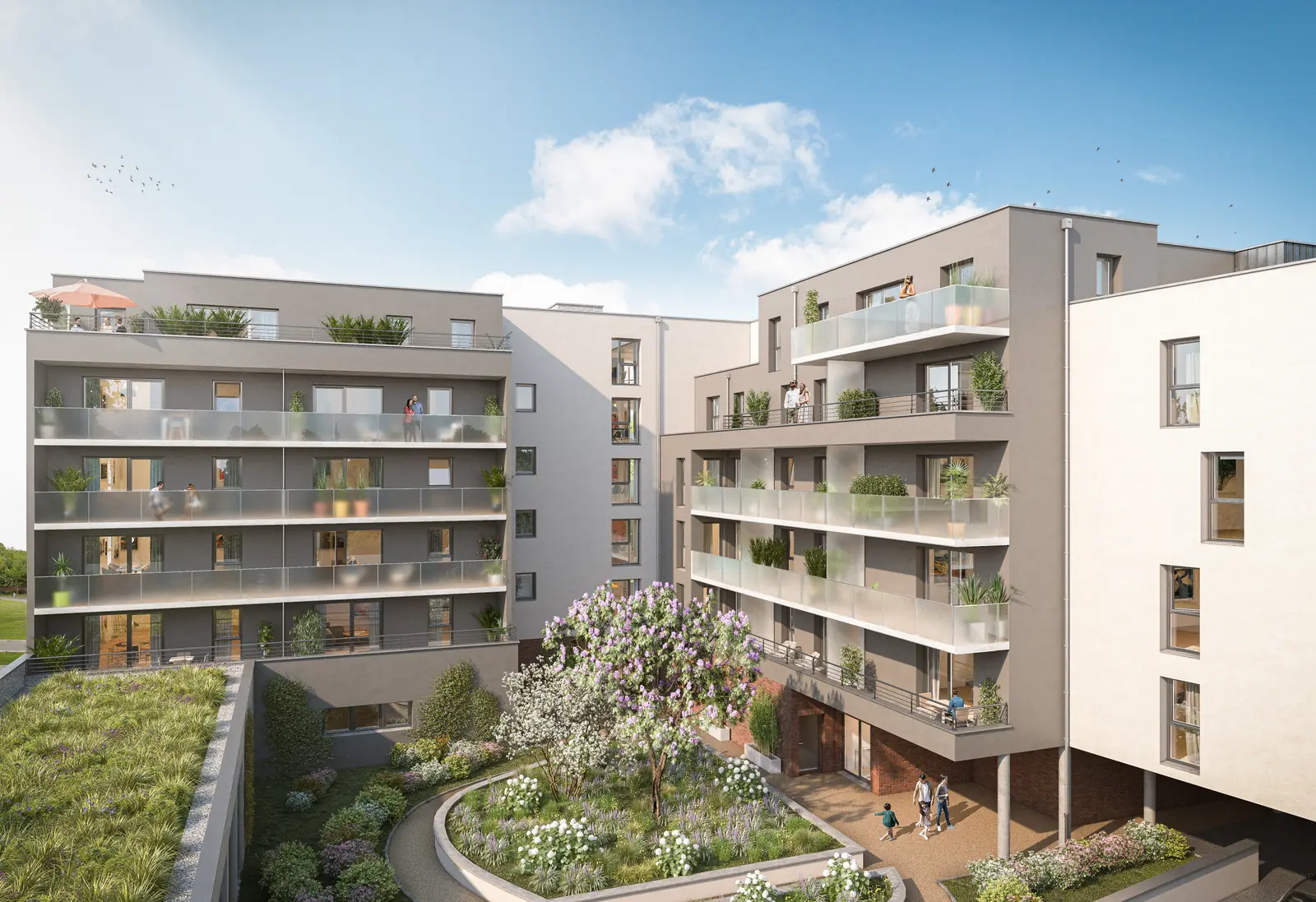 Green Hope à Mons-en-Barœul — vue du programme neuf