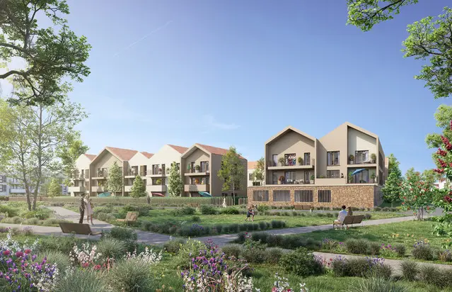 HAMEAU DE CALYX - L'IRIS - BAT C à Le Plessis-Pâté — vue du programme neuf