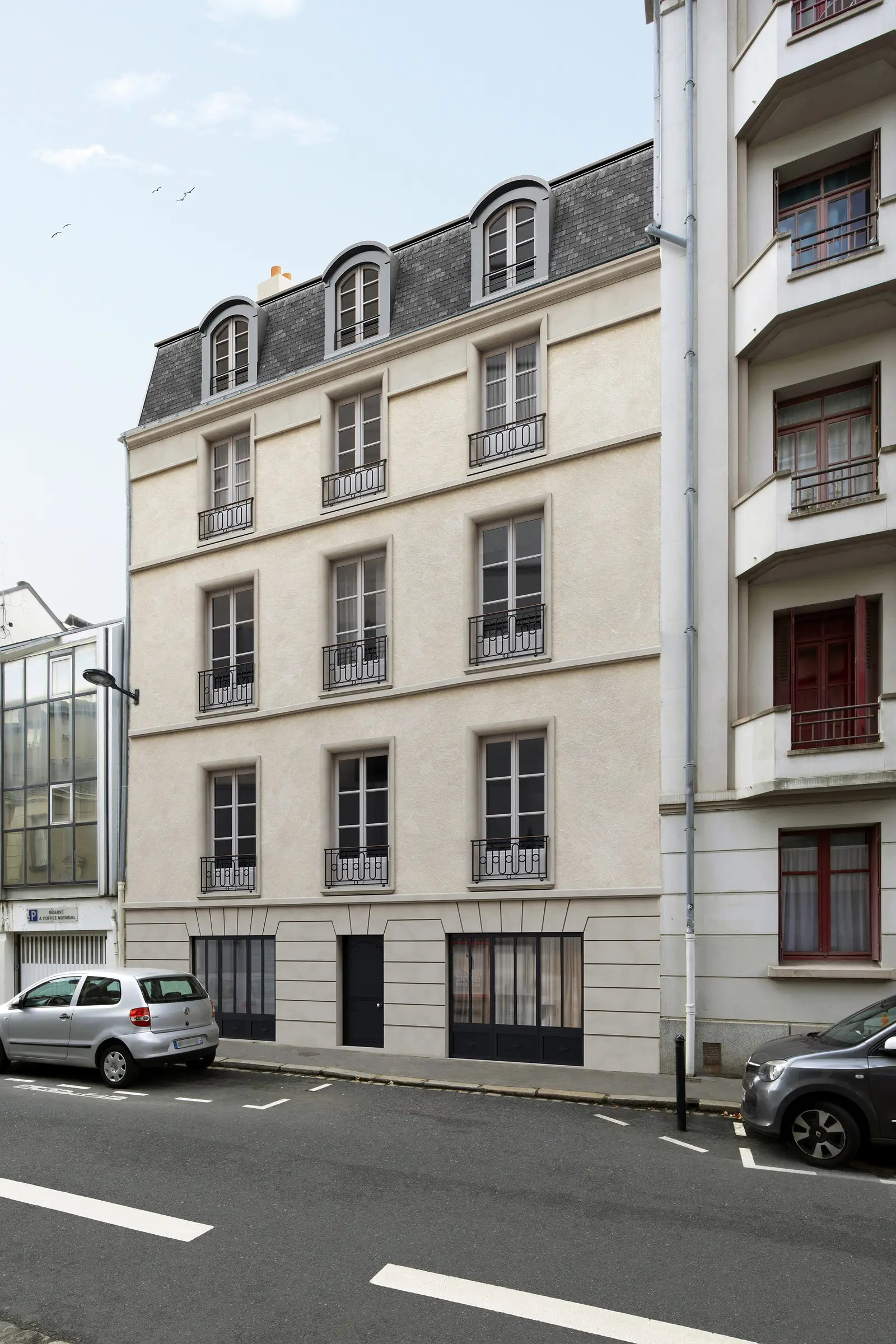 HOTEL DES COMPAGNONS à Nantes — vue du programme neuf