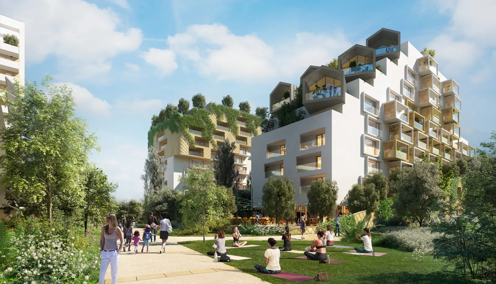 Îlot des Platanes, development visual in Lattes