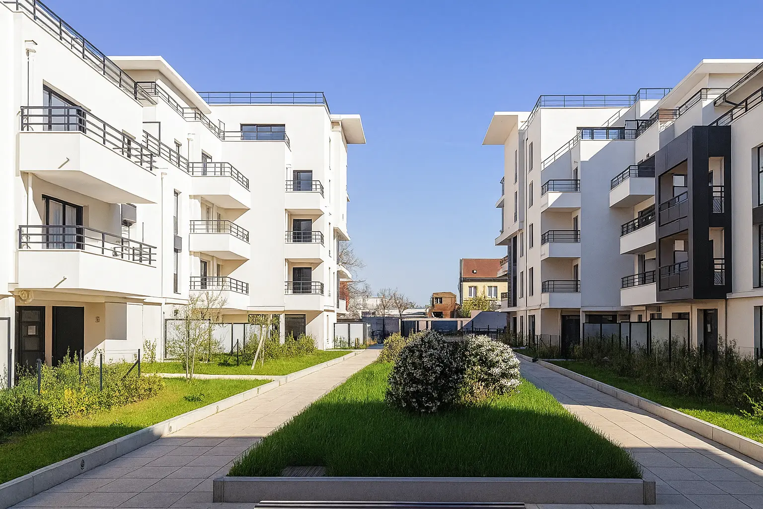 Jardins Bellevue T1- Colombes — vue du programme neuf
