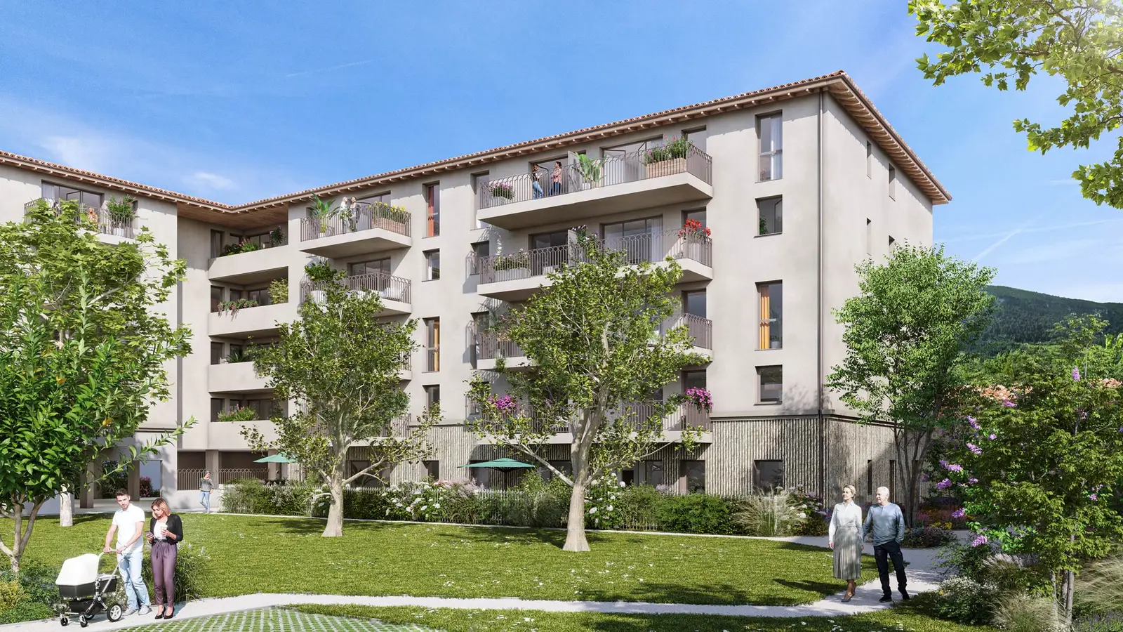 Jardins D'Ayrolle à Millau — vue du programme neuf