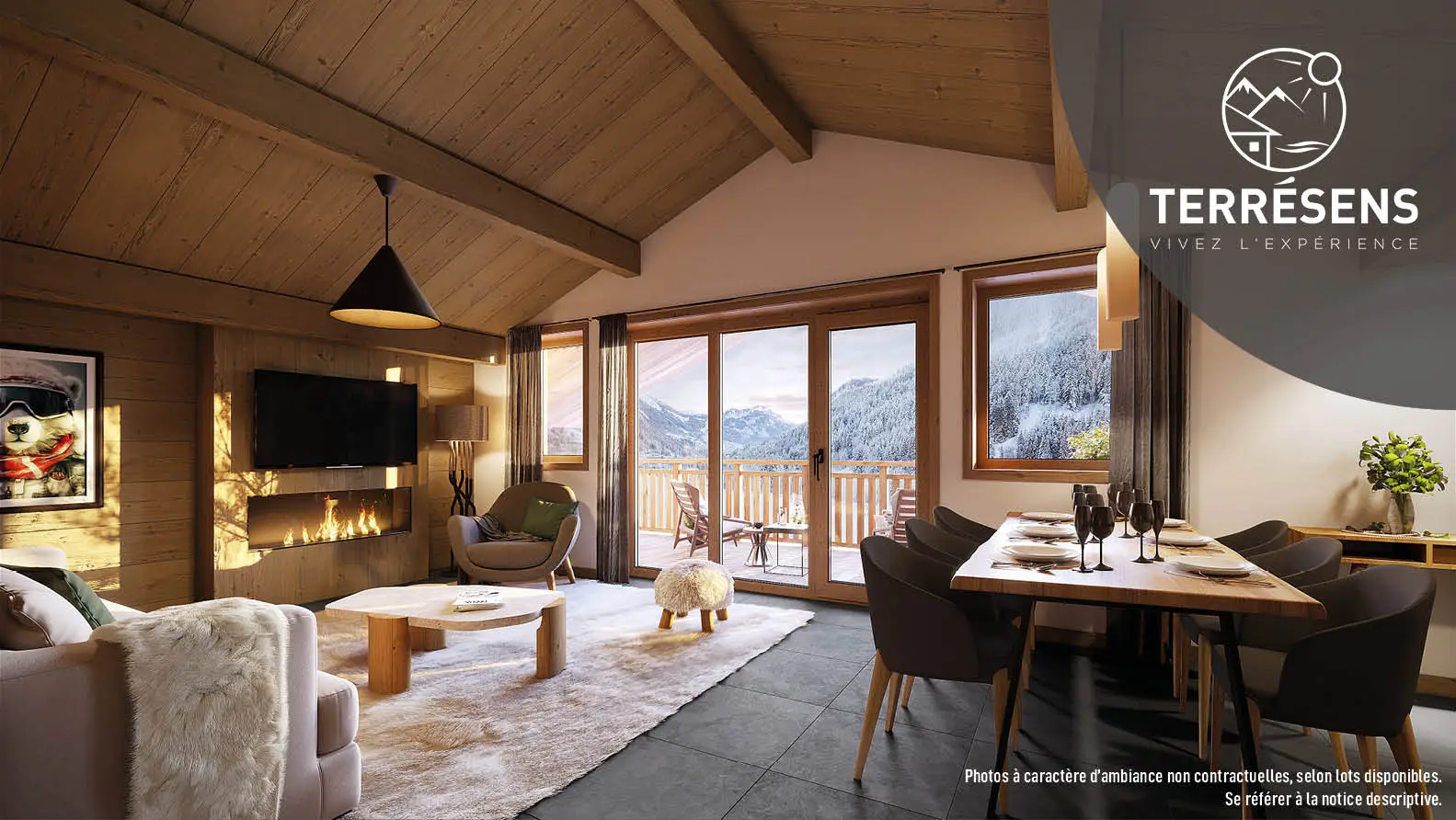 L'ADRET à Les Deux Alpes — vue du programme neuf