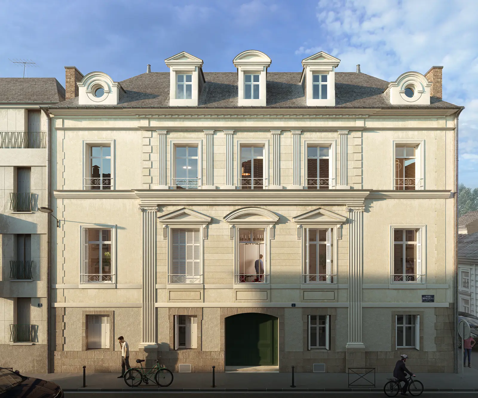 L'Hôtel LALOUX - TOURS — vue du programme neuf