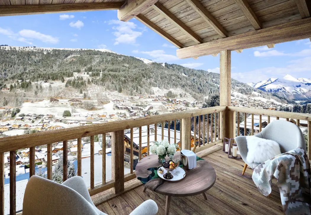 La Ferme des Pistes à Les Gets — vue du programme neuf