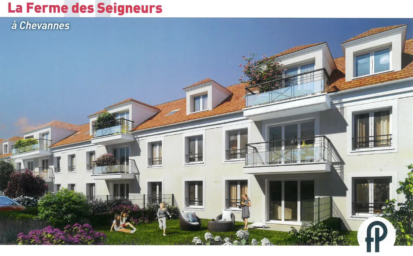 LA FERME DES SEIGNEURS à Chevannes — vue du programme neuf