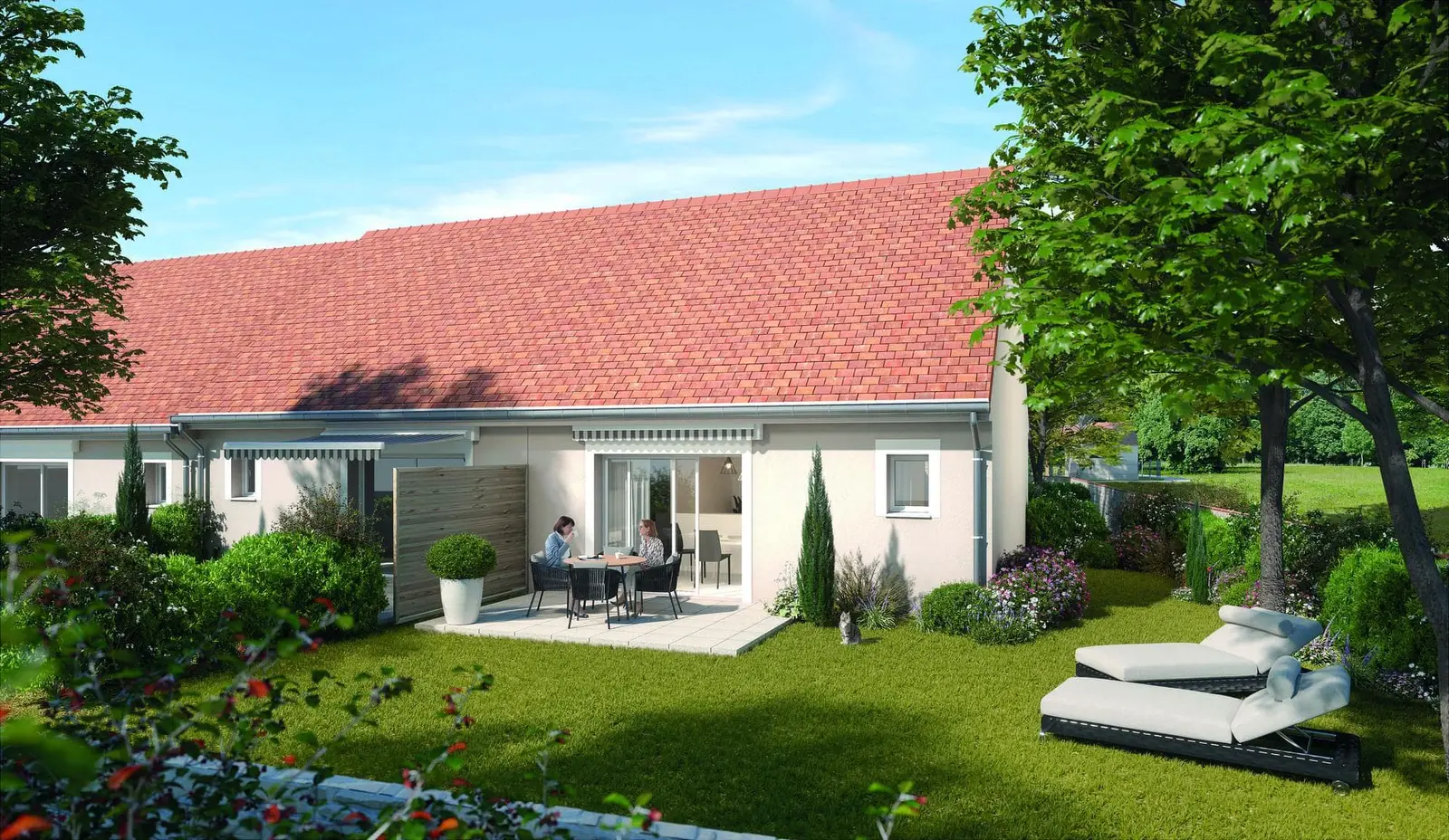 La Promenade des Thermes, development visual in Saint-Denis-sur-Loire