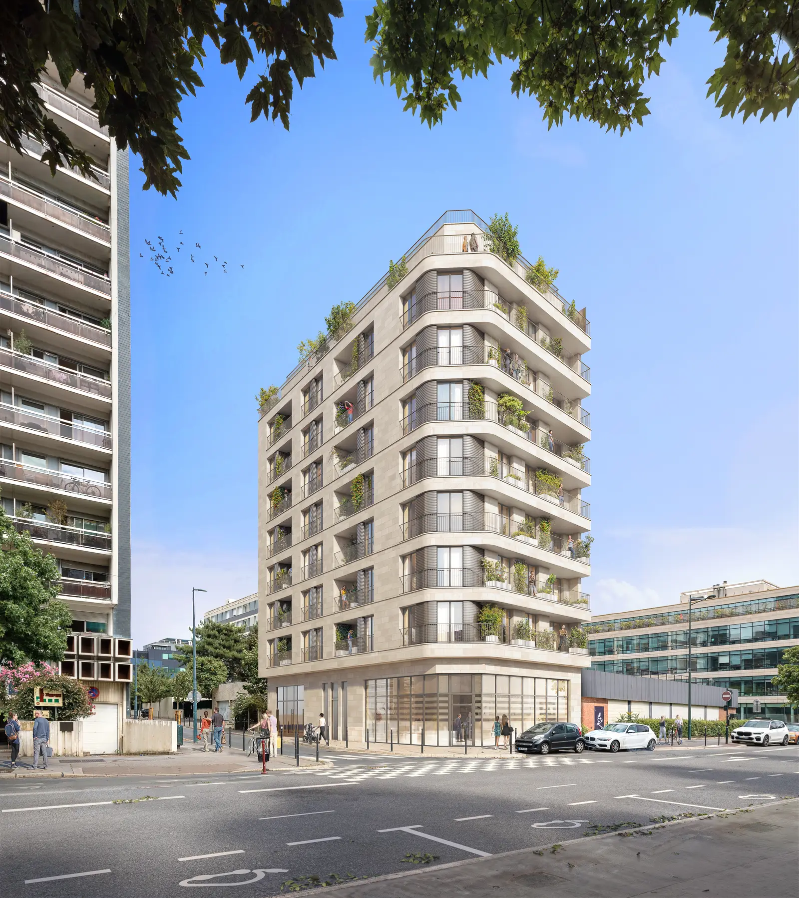 LE 30 M à Clichy — vue du programme neuf