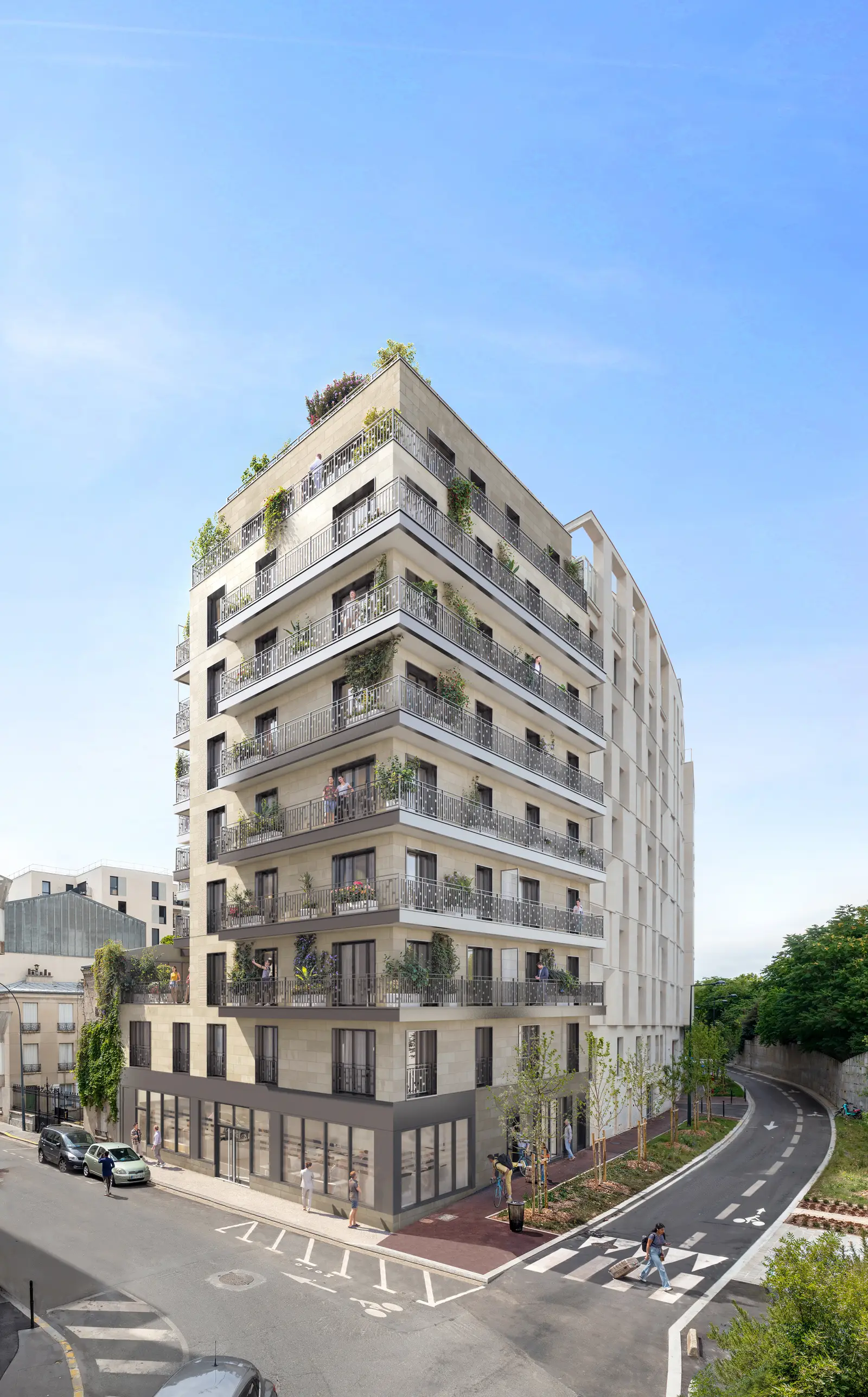 LE 9 ROSE à Clichy — vue du programme neuf