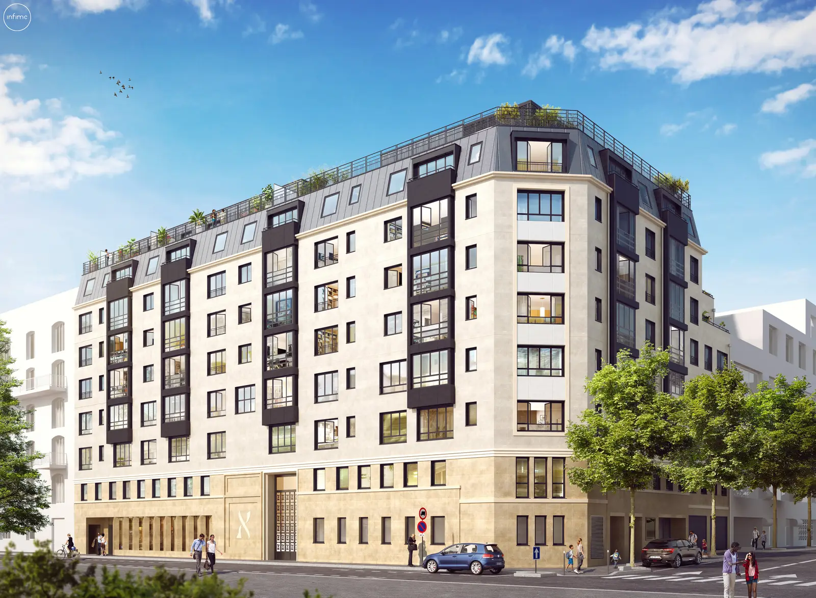 LE CARRE DES LUMIERES à Neuilly-sur-Seine — vue du programme neuf