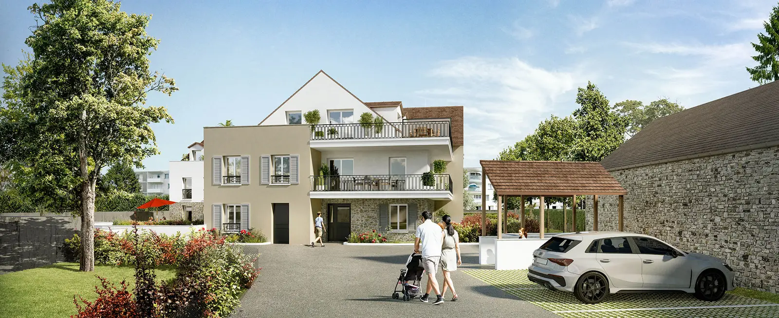 Le Cèdre Bleu à Ballancourt-sur-Essonne — vue du programme neuf