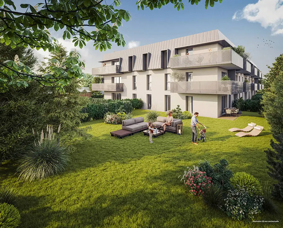 Le Clos du Marronnier à Ifs — vue du programme neuf
