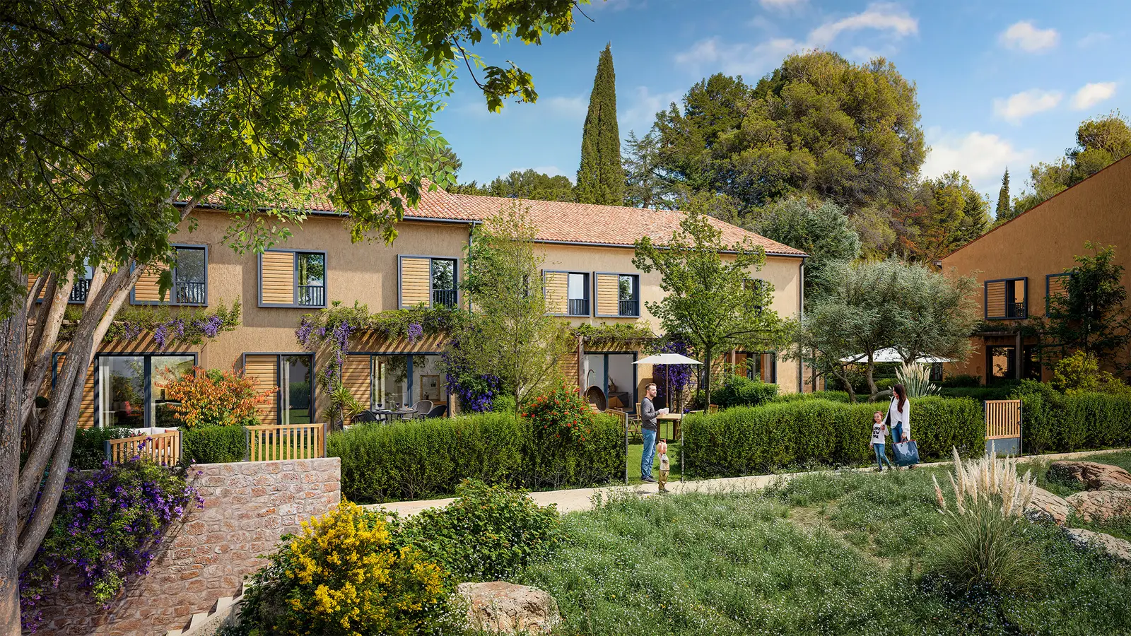 Le Clos Saint Albert, beeld van het programma te Aix-en-Provence