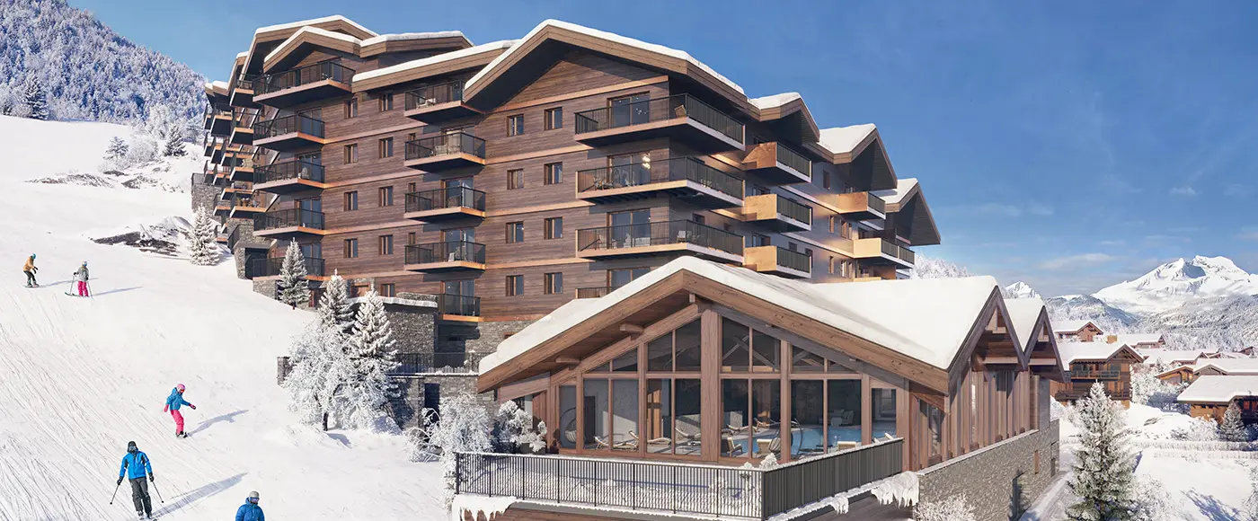 Le coeur des cimes à Aime-la-Plagne — vue du programme neuf