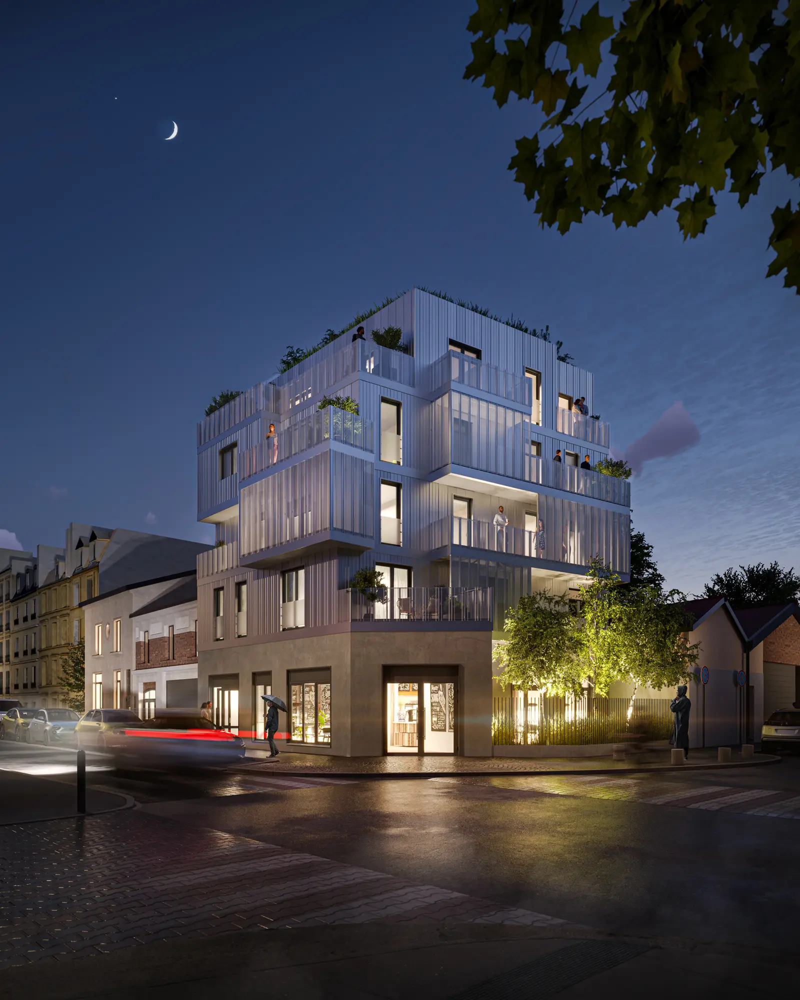 Le Corner (93) à Montreuil — vue du programme neuf