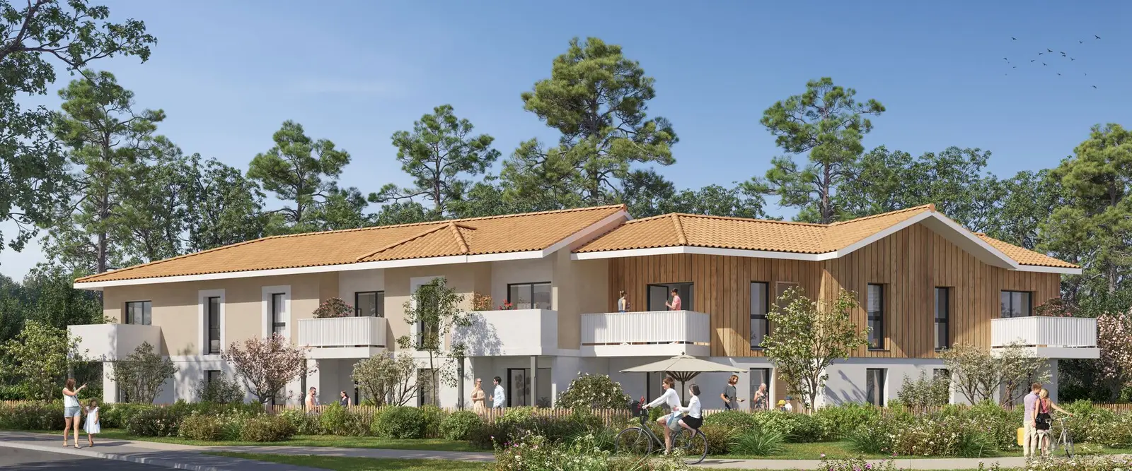 LE DOMAINE DES OYATS à Biscarrosse — vue du programme neuf