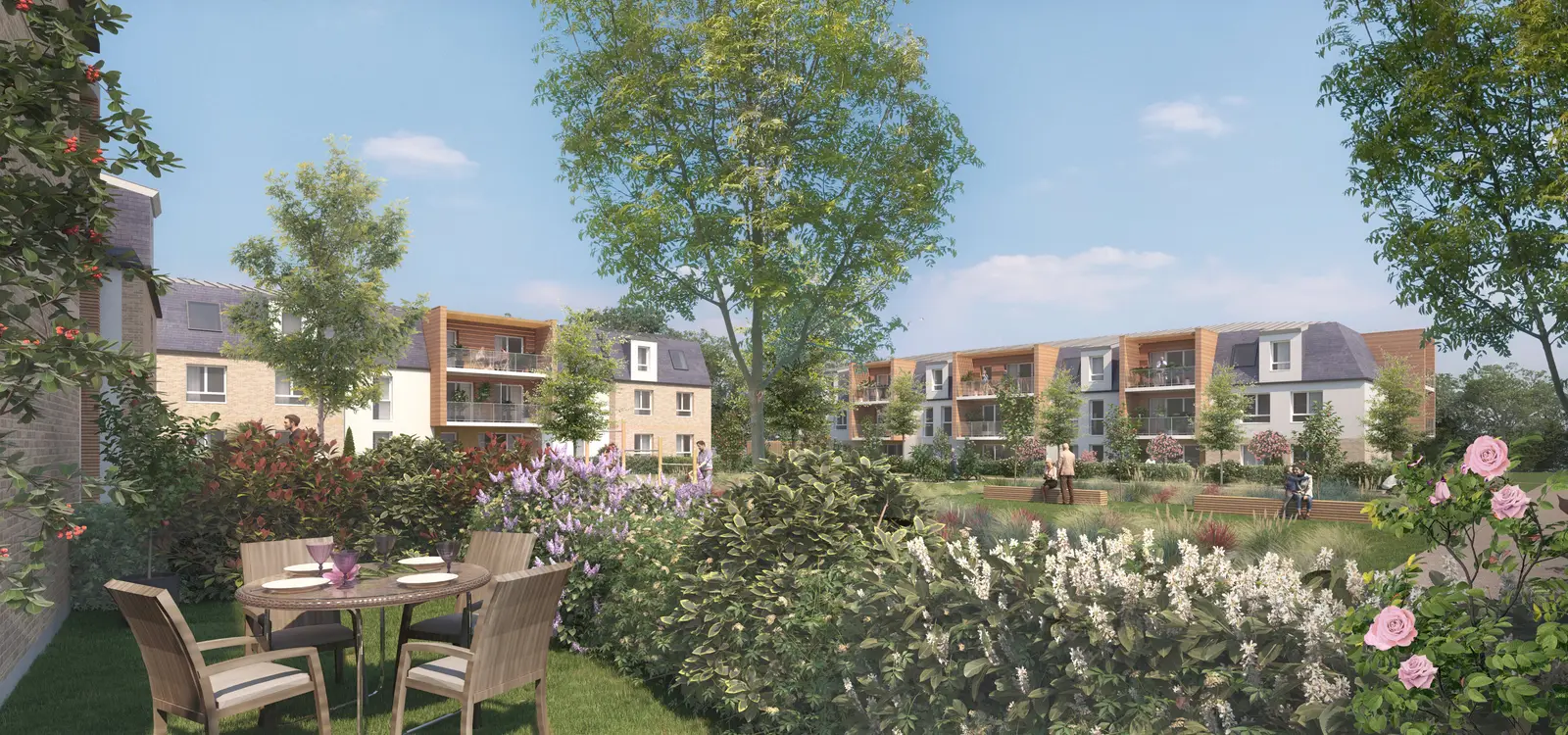Le Domaine des Roses à Préaux — vue du programme neuf