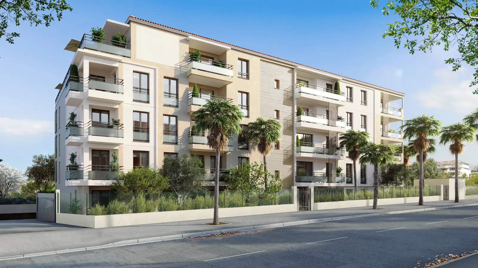 LE DOMAINE DES VIOLETTES à Hyères — vue du programme neuf
