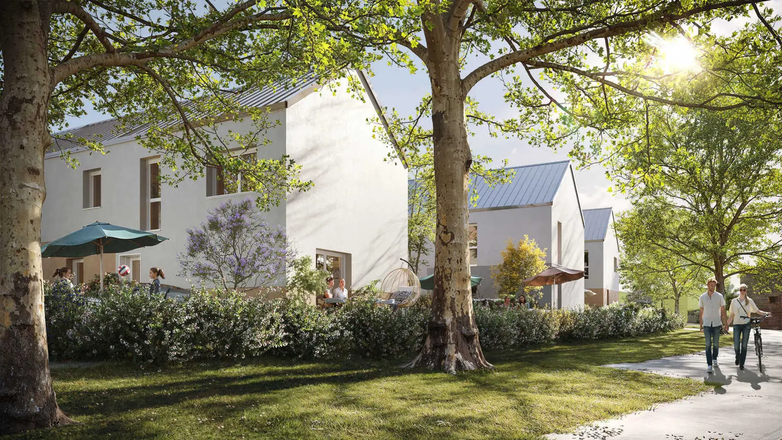 Le Hameau des Alisiers à BOURGES — vue du programme neuf