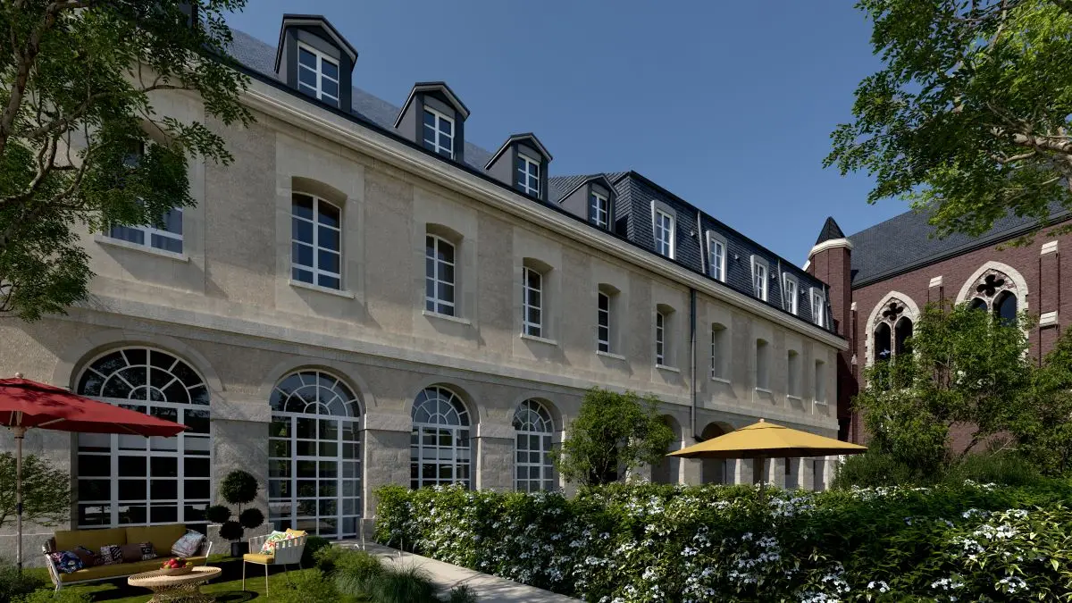 LE PARC DES MATHURINS (Réhabilitation) à Rouen — vue du programme neuf