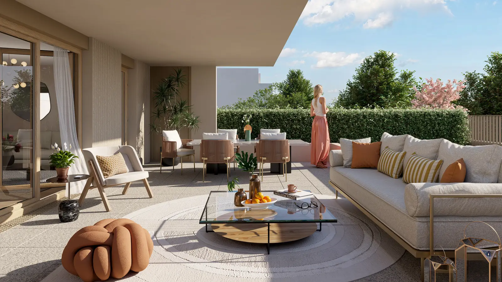 LE PARC DU CHÂTEAU à La Celle-Saint-Cloud — vue du programme neuf