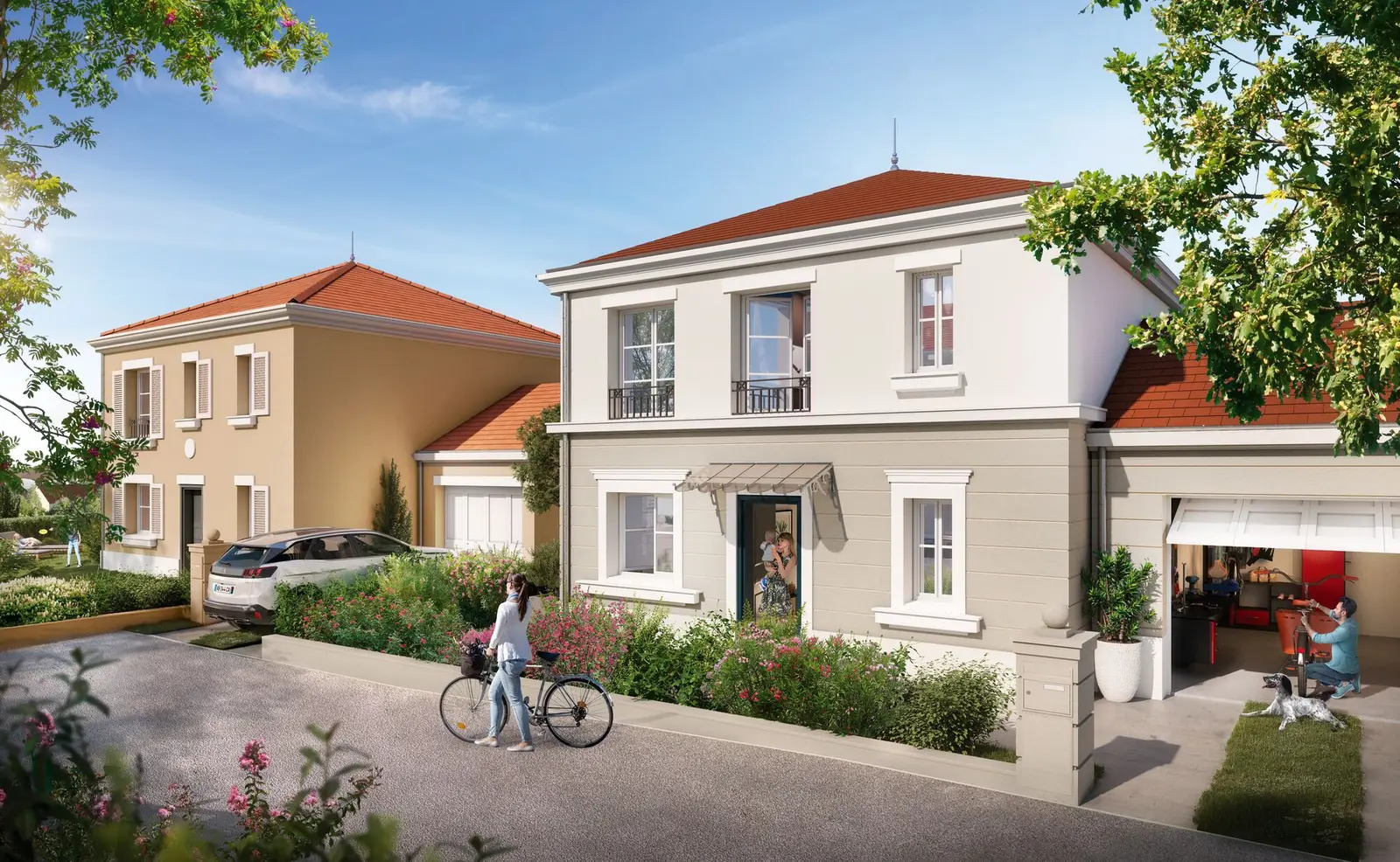 Le Quartier du Vertpuits à Puiseux-en-France — vue du programme neuf