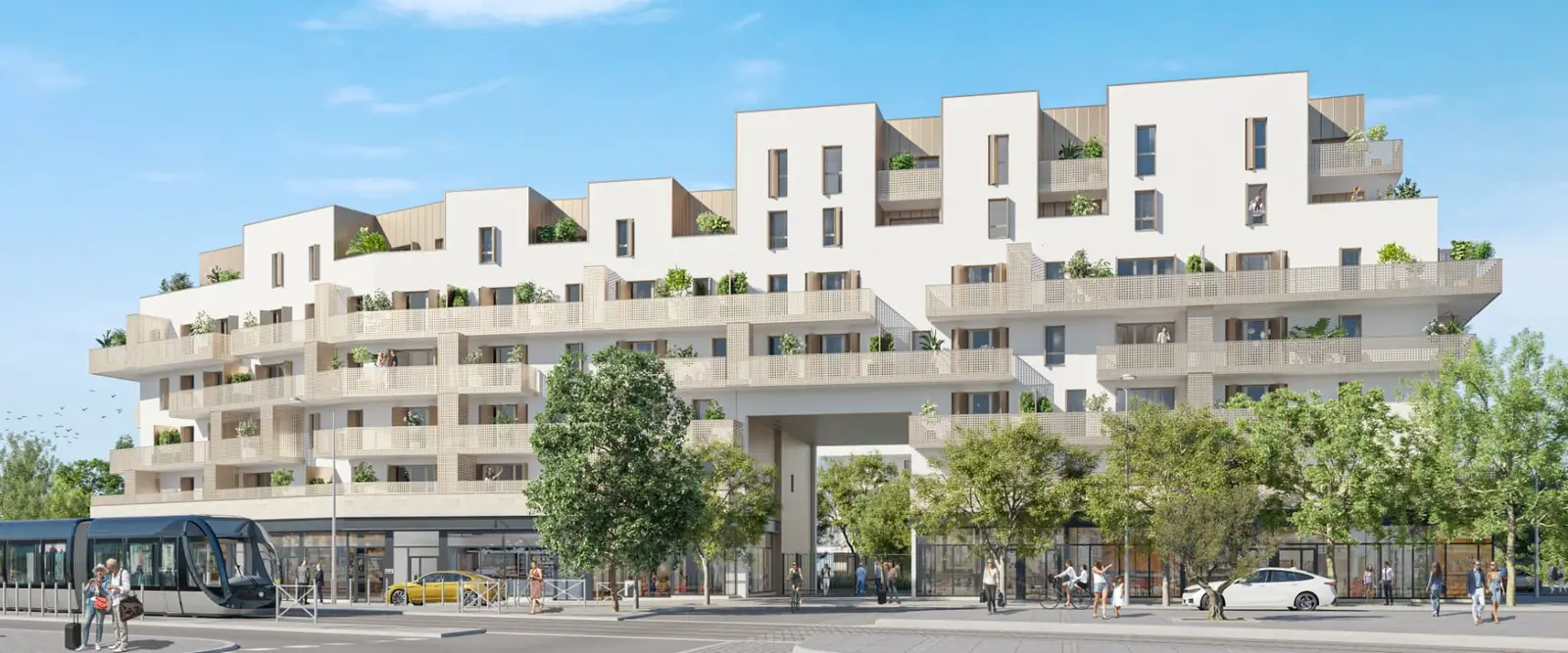 LES ALLEES PELLETAN - BATS A1 - A2 - B1-B2 à Cenon — vue du programme neuf