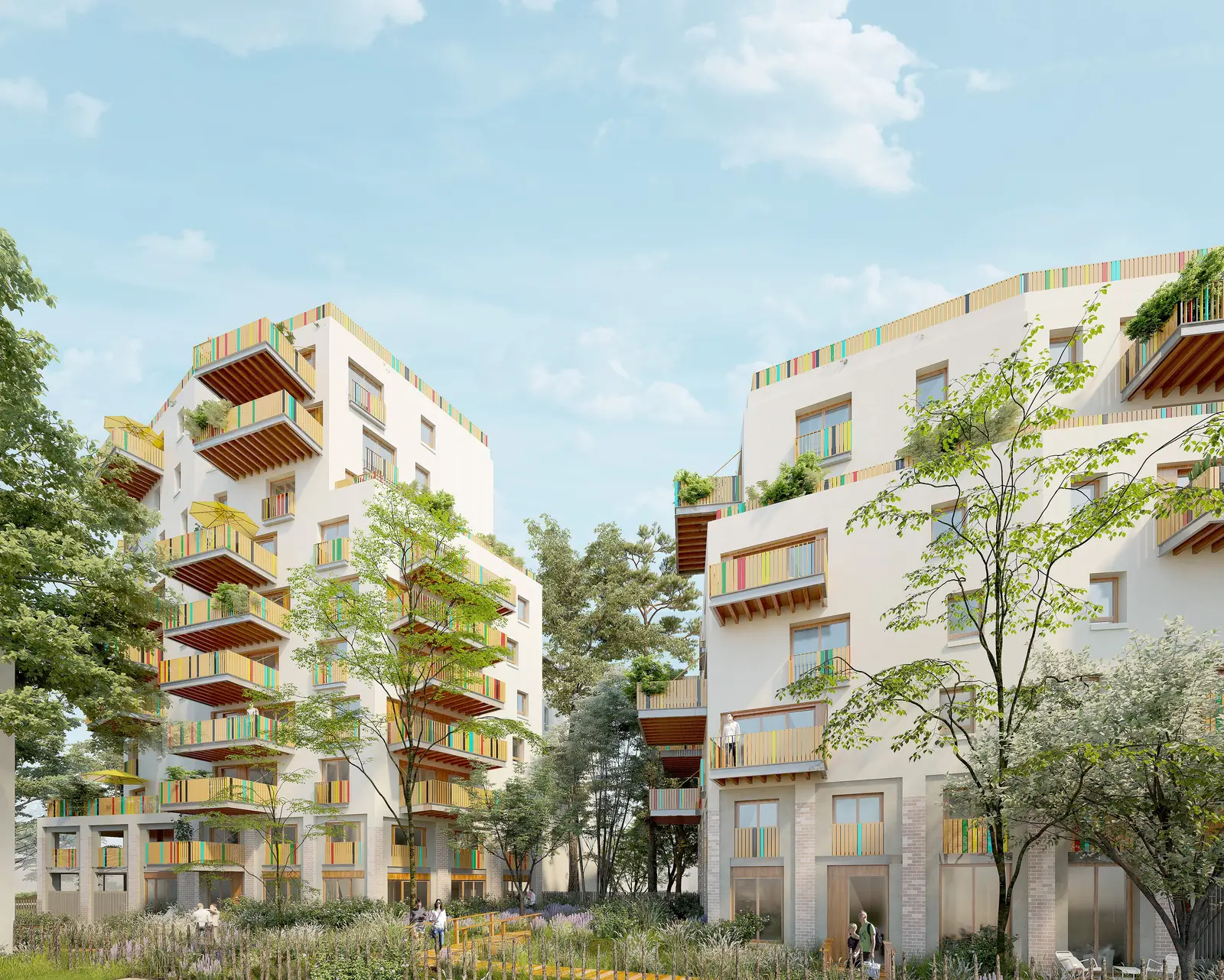 Les Balcons, development visual in Saint-Denis