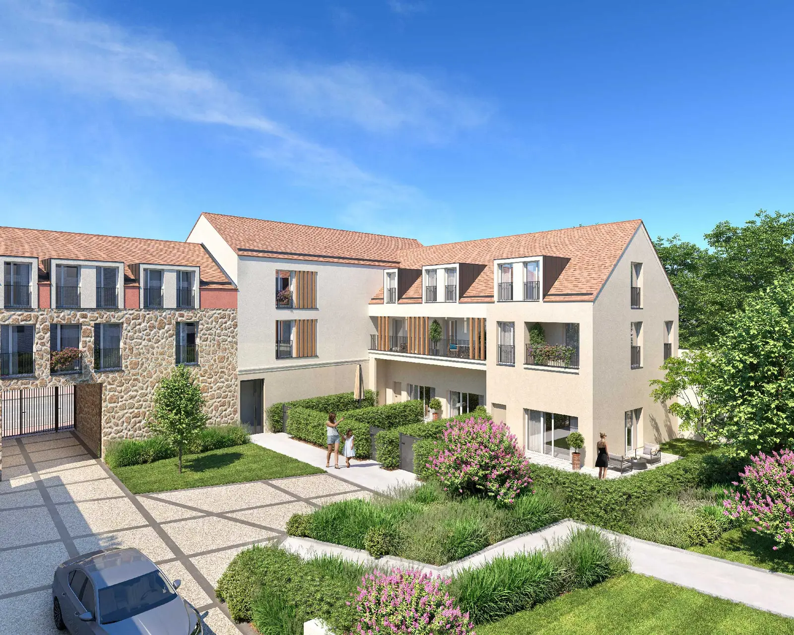 Les Bastides à Rambouillet — vue du programme neuf
