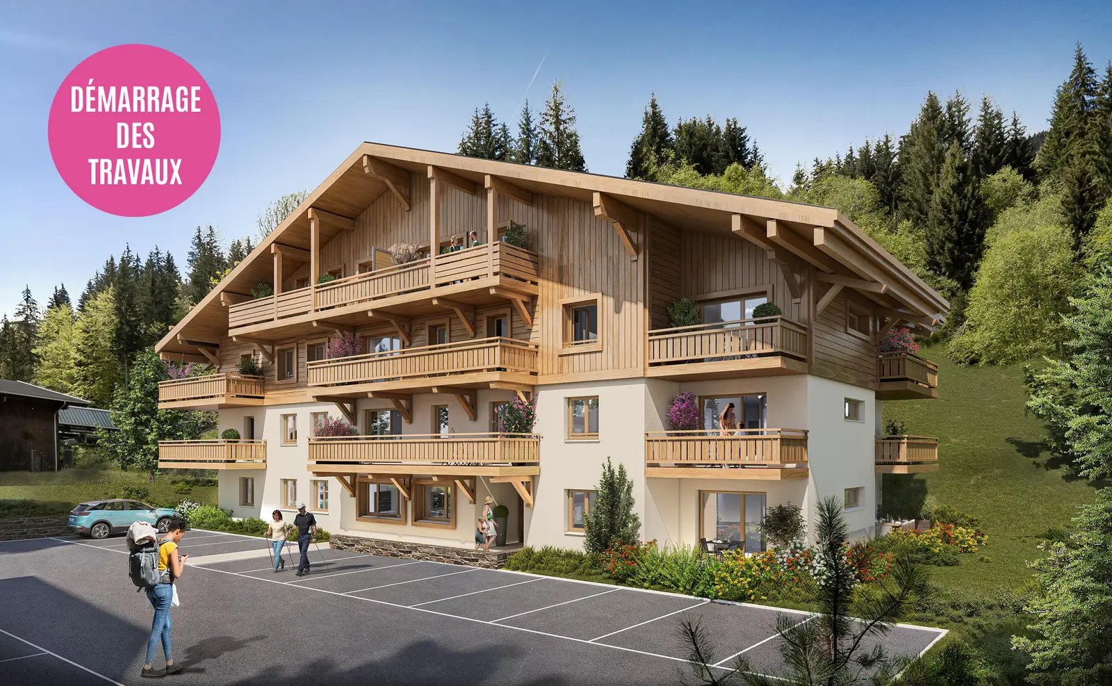 Les Chalets des Cimes, beeld van het programma te Abondance