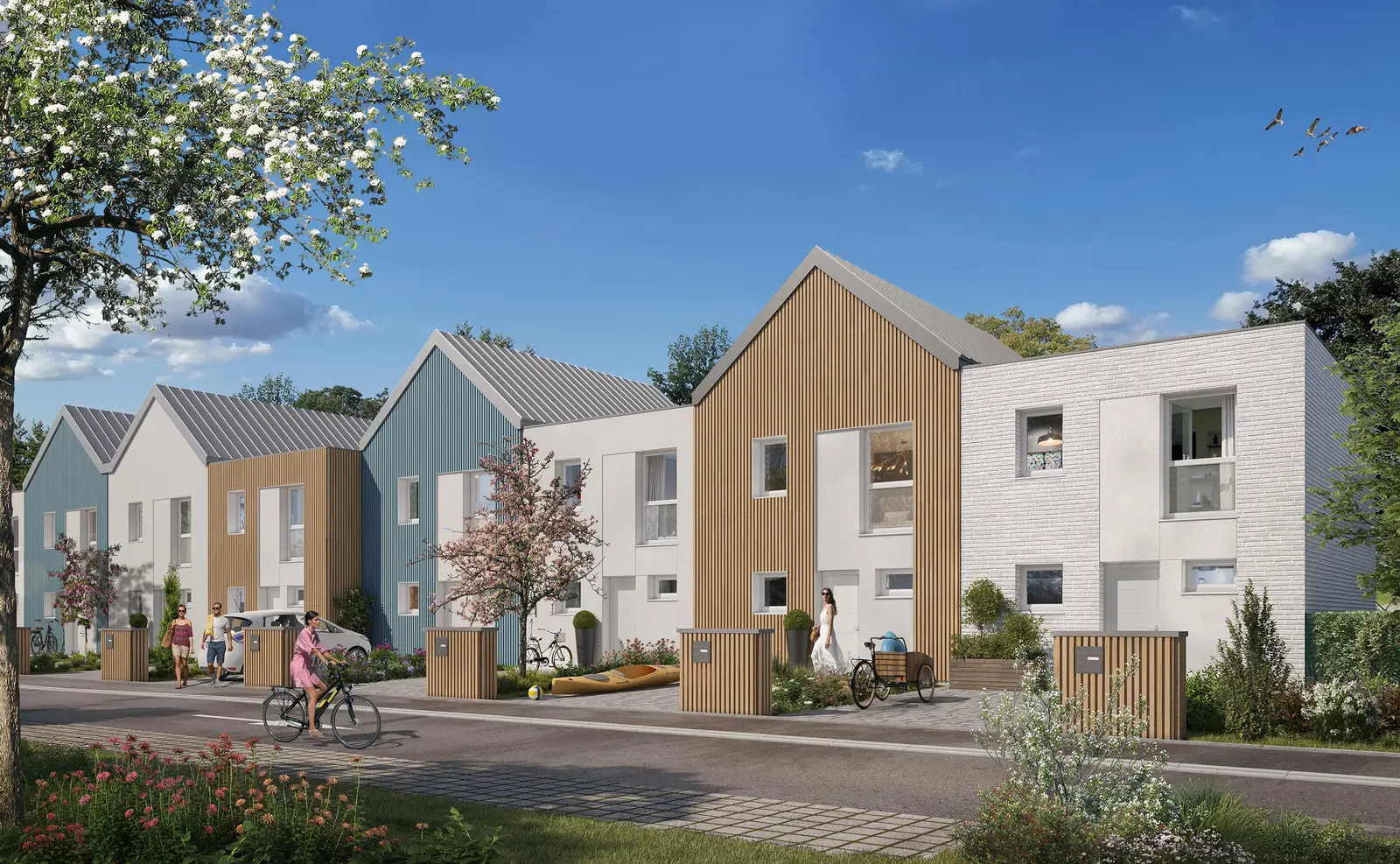Les cottages Dunes & Mer à Bray-Dunes — vue du programme neuf