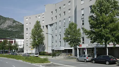Les Estudines Marie Curie I à Grenoble — vue du programme neuf