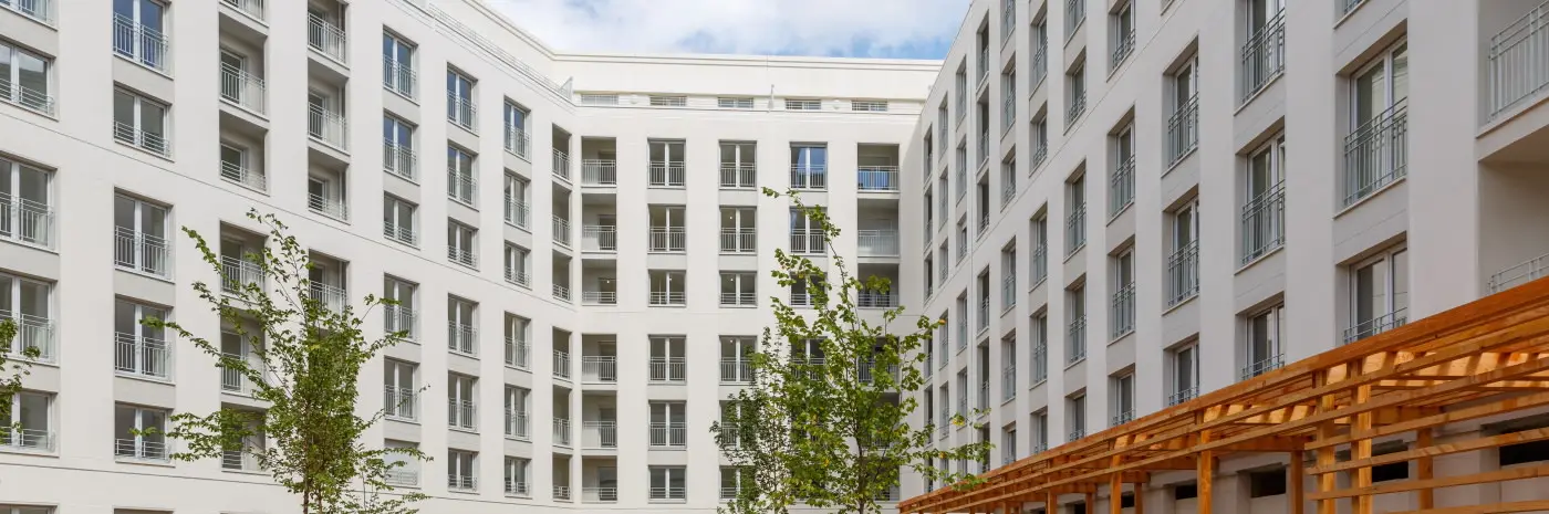 Les Jardins d'Abraxas, beeld van het programma te Noisy-le-Grand