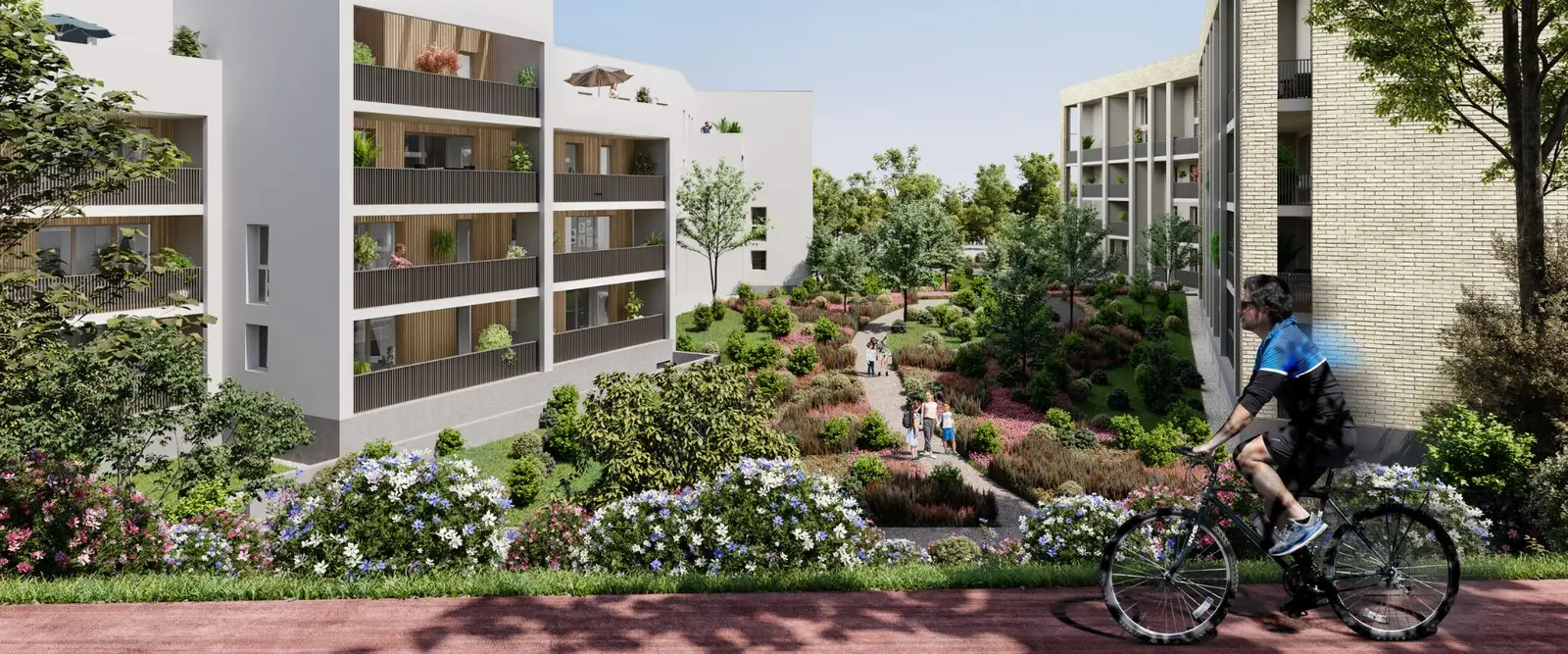 LES JARDINS D'AQUITAINE à Bruges — vue du programme neuf