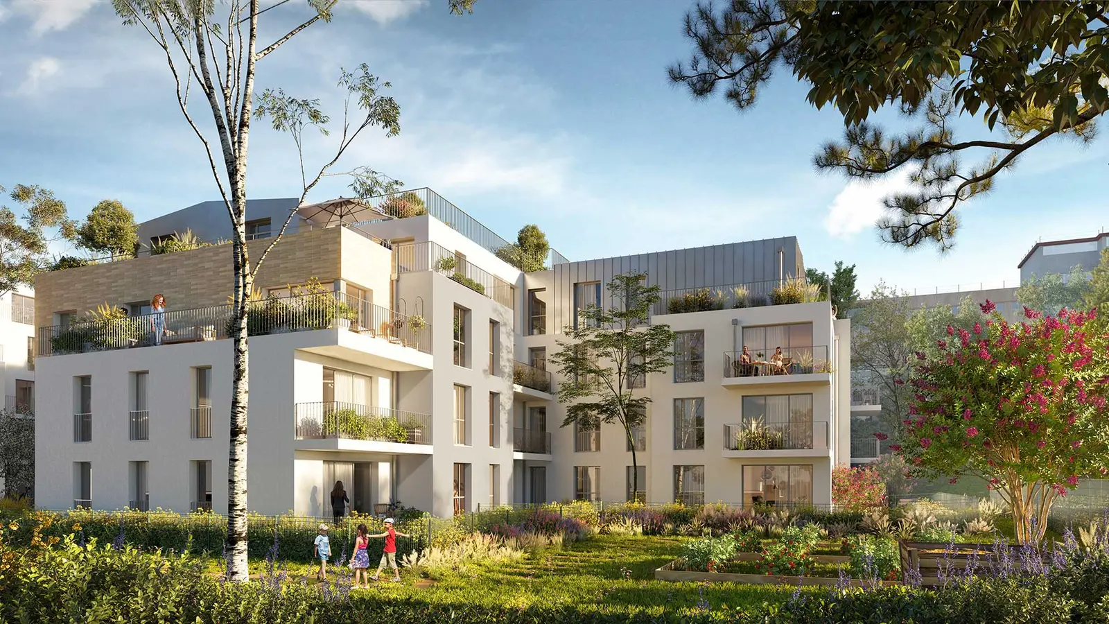 Les Jardins d'Aragon à Villejuif — vue du programme neuf