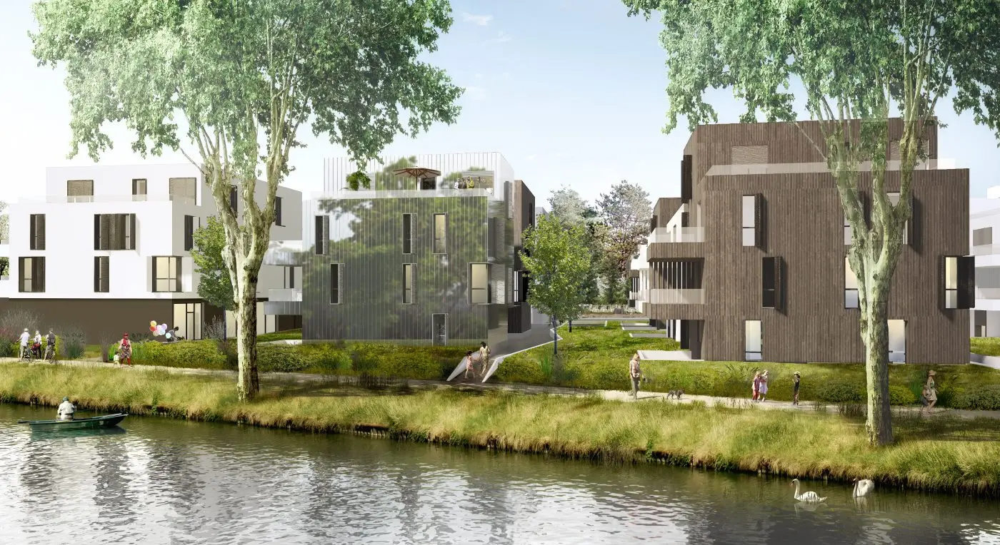 Les Jardins d'O à Strasbourg — vue du programme neuf