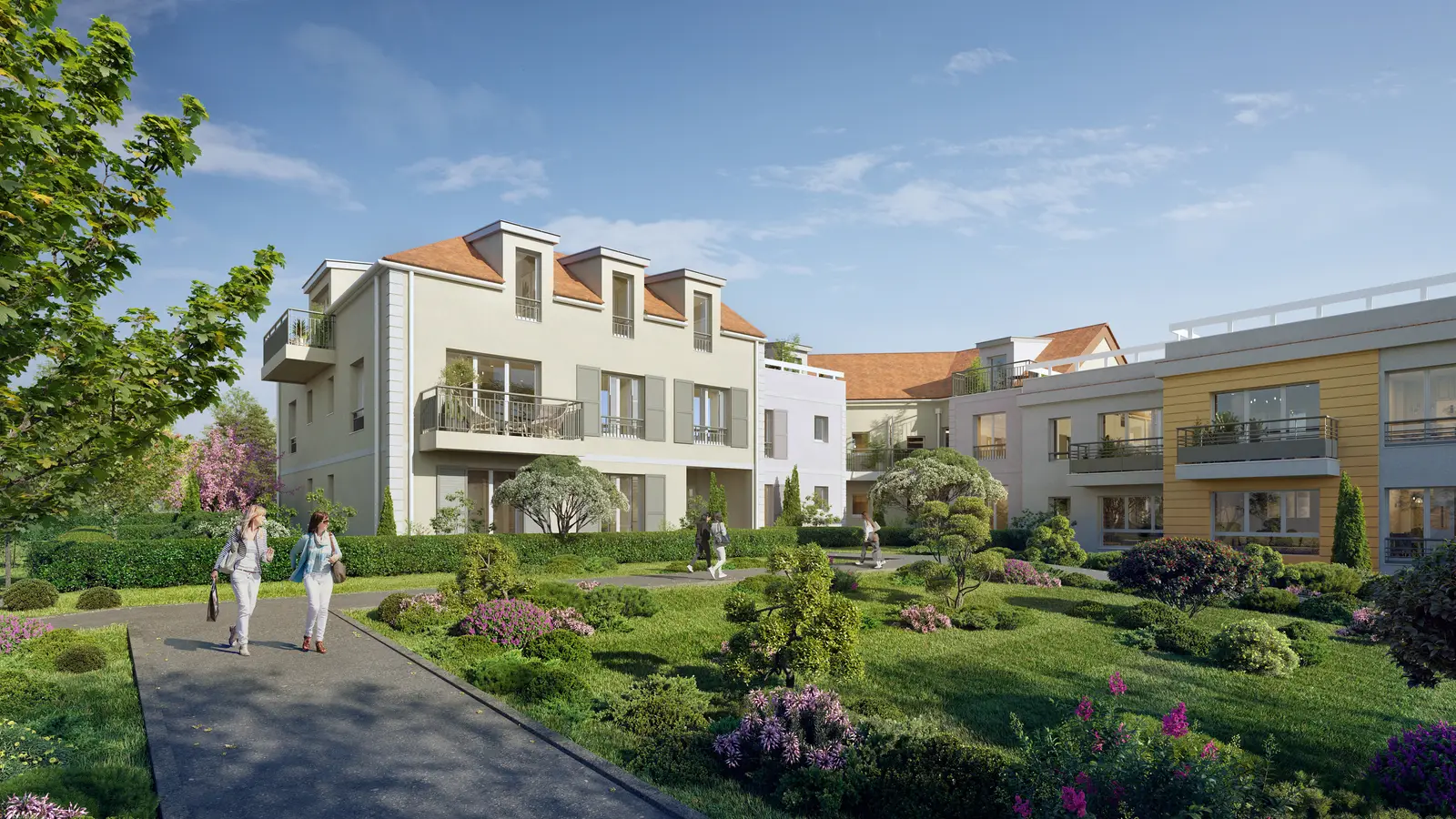 Les Jardins de l'Orge à Saint-Germain-lès-Arpajon — vue du programme neuf